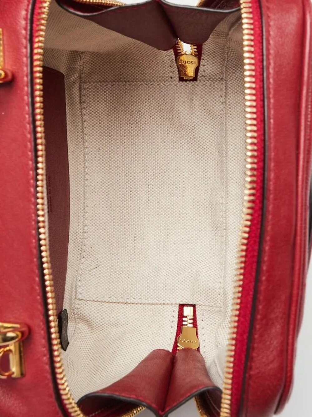 Gucci Red Leather Small Top Handle Blondie Bag - Picture 9 of 10